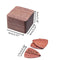 3 Pcs Wooden Heart-shaped Guitar Picks with Wooden Box