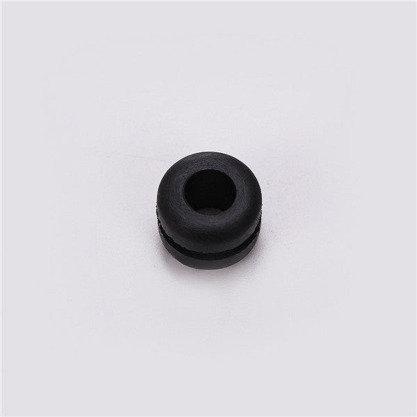125pcs Wiring Cable Black Rubber Grommets Assortment Kit