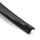 Car Auto Wheel Fender Eyebrow Protector Sticker Black Carbon Fiber Rubber Strip
