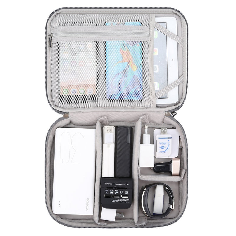 BUBM DGNS-XW Double Layer Digital Accessories Storage Bag USB Charger Cable Tablet Organizer Bag