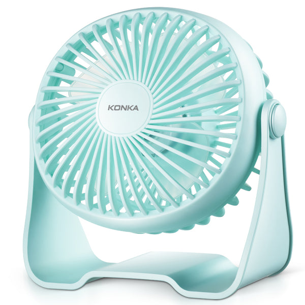 KONKA-KF-07U100 3W Power USB Charging Cooling Fan Mini Low Noise 360 Air Supply Fan