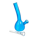 7 Inch Water Double Percolator Heavy Glass Bow Single Perk Bubbler Pipes