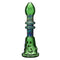 Green Borosilicate Glass Water Pipes Herb Tube Portable