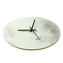 Luminous Moon Wall Clock Watch Grow In The Dark Home Living Room Decor
