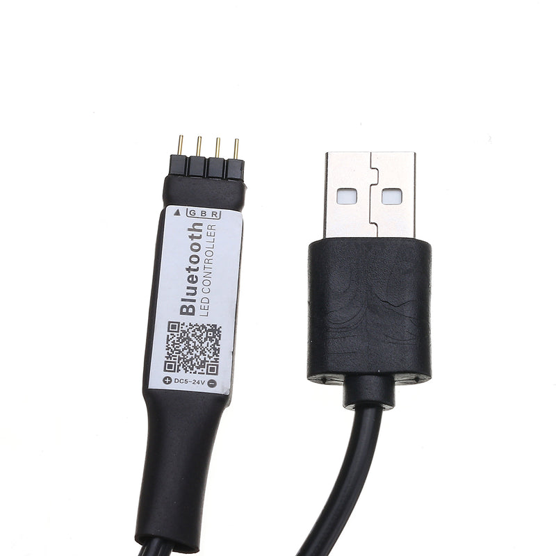 LUSTREON Max 30W Mini USB Power Supply bluetooth APP Smart RGB LED Strip Light Controller DC5V