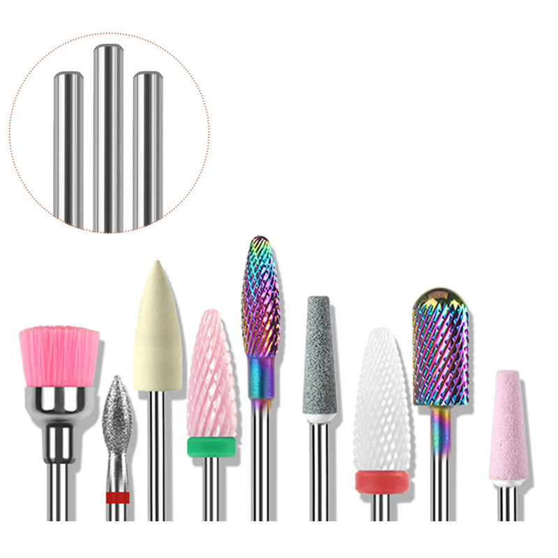 7Pcs/Set Nail Art Drill Bits Ceramics Tungsten Steel Gel Removal Acrylic Cuticle Electric Nail Drilling Machine Manicure