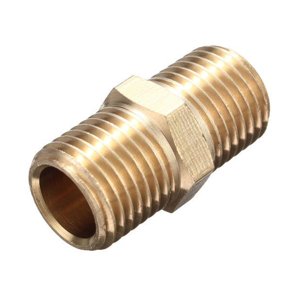 2Pcs 1/4 Brass Air BSP Tapper Hose Tail Airline Fitting male Quick Connector