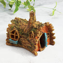 Resin Tree House Aquarium Decoration Home Fish Tank Hiding Castle Cave Ornament