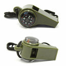 3 In 1 Whistle Compass Thermometer Camping Outdoor Emergency Survival Gear SOS