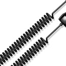 RAXFLY 2.1A LED Indicator Fast Car Charger With Spring USB Cable For Oneplus 6 5t Xiaomi Mi8 S9