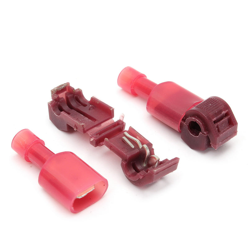 Excellway TC01 60pcs T-Tap Male Female Insulated Wire Quick Splice Terminal Connectors Set