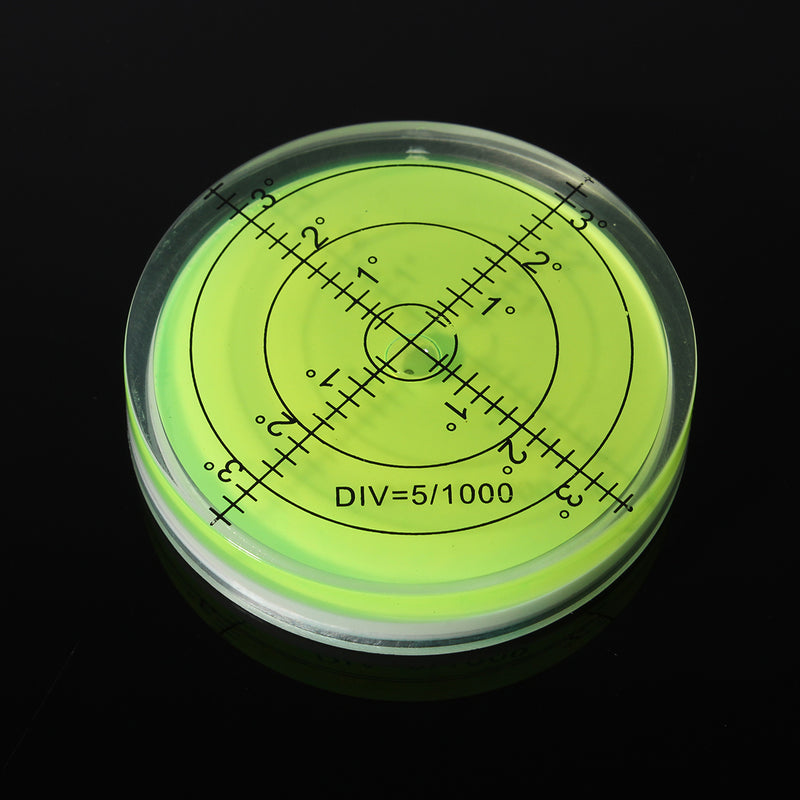 10pcs 60mm Large Spirit Bubble Level Degree Mark Surface Circular Measuring Bulls Eyes