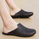 Men's Summer Sandals Non-Slip Wear-Resistant Foot Hole Beach Shoes Casual Slippers