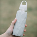 Jordan&Judy 300ml Glass Water Bottle Sports Travel Drinking Cup With Silicone Cover