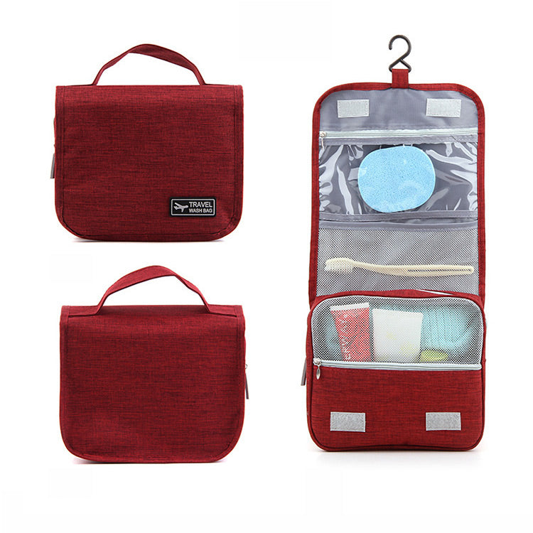 Honana HN-TB056 Portable Cosmetic Storage Bag Travel Toilet Hanging Bag  Makeup Organizer Case Pouch