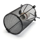 E27 200W Infrared Ceramic Heat Lamp Holder + Mesh Cage Protector Cover for Reptile Brooder