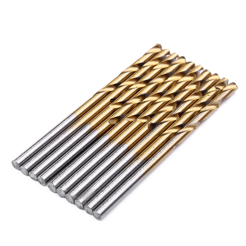 55Pcs 1.0-3.5mm HSS Twist Drill Bit Set High Speed Steel Titanium Coated Wood Drill Bits