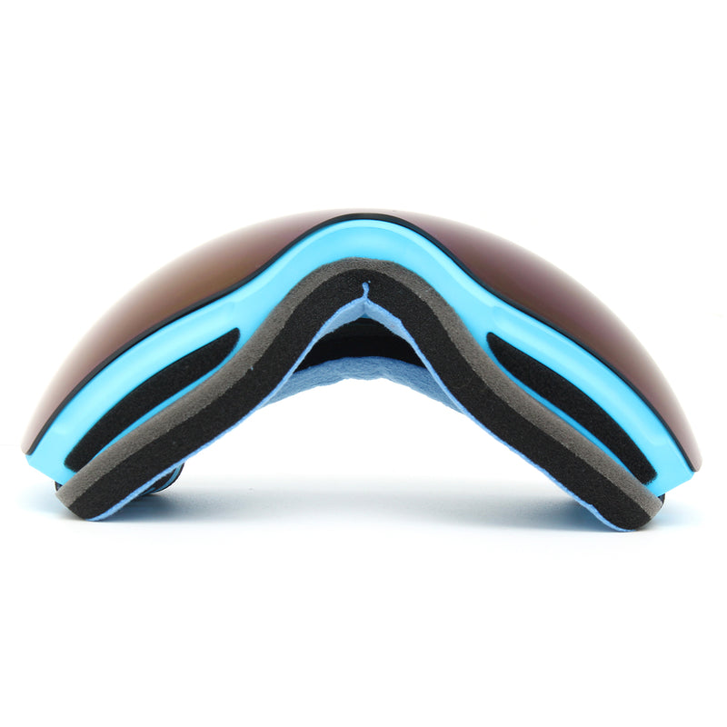 Winter Unisex Anti Fog Blue Dual Len Motor Bike Racing Outdooors Snowboard Ski Goggles