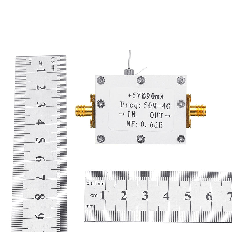 RF Amplifier Low Noise Amplifier Ham Radio Module LNA 50M-4GHz NF=0.6dB RF FM HF VHF / UHF Ham Radio -110dBm