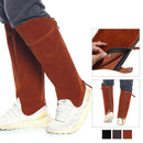 Men's Deluxe Leather Military Gaiters Steampunk Leather Gaiters Hiking Costume Accessories Shoe Covers