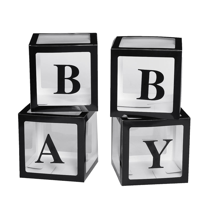 50 Balloon and 4 Transparent Box Balloon Birthday Wedding Christmas Party Decorations