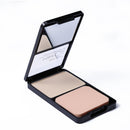 Music Flower Matte Pressed Powder Makeup Palette Concealer Contour Cosmetic With Puff