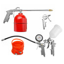 5pcs Vehicle Air Spray Painter Cleaning G-un Kit Duct Pneumatic Tools Set