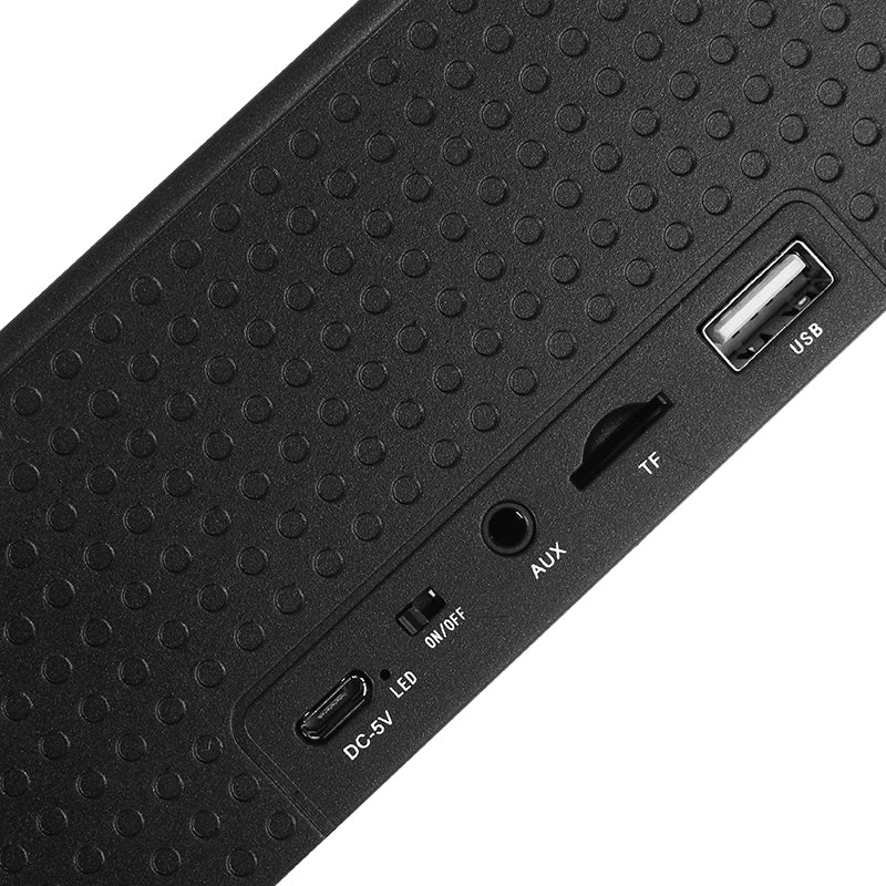 Wireless bluetooth 4.2 Speaker 4 10W Sound Bar FM LCD Screen Clock Setting Home Theater