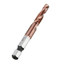 Drillpro 6pcs M3-M10 Combination Drill Tap Bit Set HSS 6542 AlTiN Coated Deburr Countersink Drill Bits