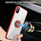 Bakeey Transparent Ring Holder Color Plating Anti-Scratch Hard PC Protective Case For Xiaomi Mi8