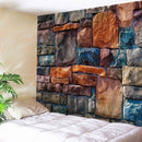 3D Stone Brick Decorative Tapestry Art Wall Hanging Living Room Decor Bedspread
