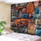 3D Stone Brick Decorative Tapestry Art Wall Hanging Living Room Decor Bedspread