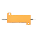 20pcs RX24 50W 0.1R 0.1RJ Metal Aluminum Case High Power Resistor Golden Metal Shell Case Heatsink Resistance Resistor