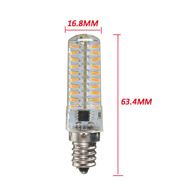 G4/G9/E11/E12/E14/E17/BA15D Dimmable LED Bulb 4W 80 SMD 4014 Corn Light Lamp AC 110V
