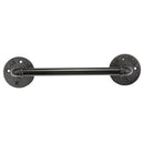 50cm Bathroom Towel Holder Bar Rack Hanger Black Towel Shelf Shower Room Iron Storage Shelves