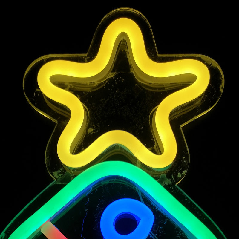 Christmas Tree Rope LED Neon Light USB Lamp Party Bar Bedroom Wall Decoration