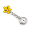 Women Cartoon Sea Star Shape Smiley Face Nurse Watch Colorful Pocket Watch