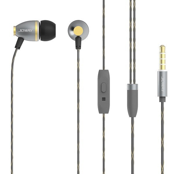 JOWAY HP26 In-ear 10mm Dynamic Wired Control Heavy Bass Braided Wire Headphone