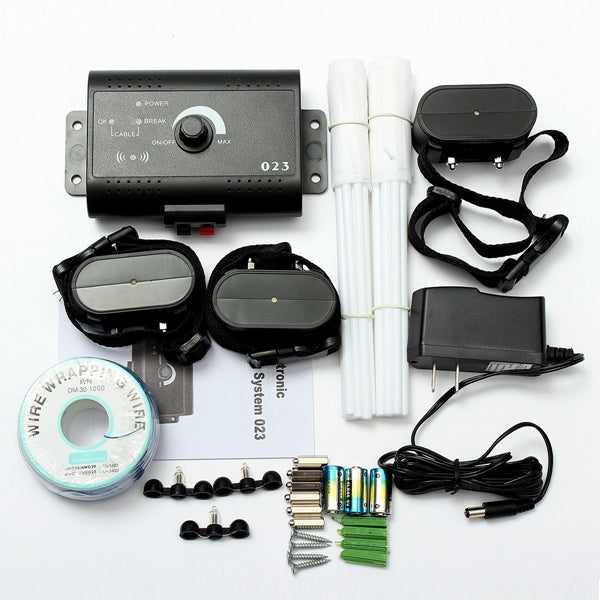 Electronic Dog Fencing System Dog Training Device Underground Shock Collar 3 Collars Pet Dog Electric Fence for 3 Dogs Pet Trainer
