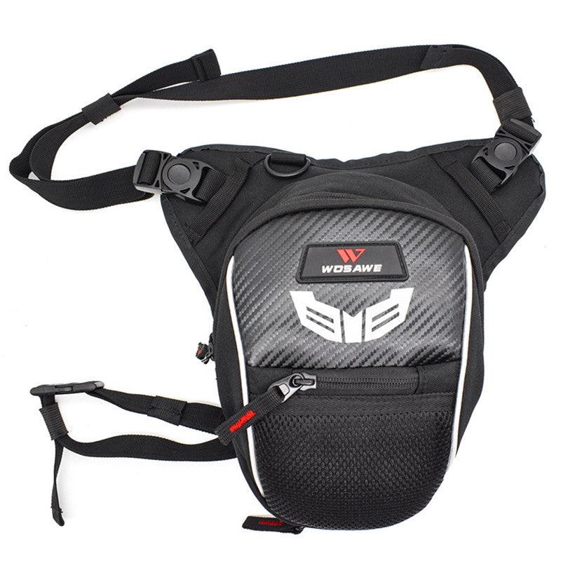WOSAWE Motorcycle Bag Shoulder Leg Pocket Travel Expansion Racing MB03 Black
