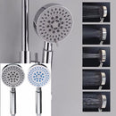 Universal 5 Mode Function Showerhead Chrome Anti-limescale Large Bath Handset Shower Head