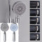 Universal 5 Mode Function Showerhead Chrome Anti-limescale Large Bath Handset Shower Head