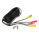 Hiseeu 59ft 18m BNC+DC 2-in-1 12V CCTV Cable for Analog AHD CVI CCTV Camera DVR Kit Video Power Cable
