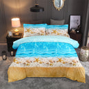3 PCS Bedding Sets Beach Landscape Printing Quilt Cover Pillowcase For Queen Size