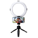 Live Video Dimmable LED Ring Light Photography Adjustable 360 Rotating Fill Light with Phone Clip Selfie Holder Tripod for Beauty Makeup