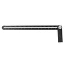 Drillpro Aluminum Multifunction Four Square Folding Ruler Woodworking Scriber Position Hole Opener