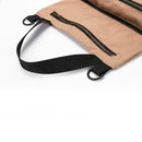 5 Pockets Tool Roll Bag Large Wrench Big Tool Roll Up Bag Canvas Tool Car Organizer