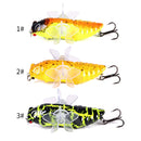 HENGJIA 1PCS Cicada-shaped Fishing Lure Rotating Tail Popper Topwater Swim Crankbait Artificial Hard Bait
