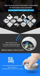 Linbell G2 Waterproof IPX7 Self-powered No Battery Wireless Doorbell