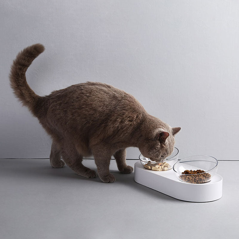 PETKIT Pet Bowl Feeding Dishes Adjustable Double Feeder Bowls Water Cup Cat Bowls Drinking Bowl From Xiaomi Youpin